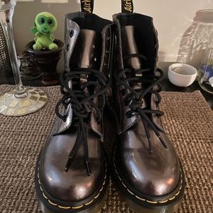 Pewter Metallic Dr. Martens